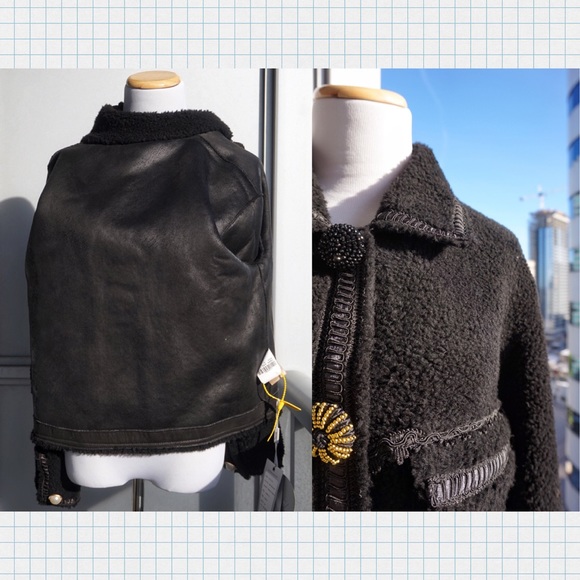 🔮 100% Wool Shearling Teddy Coat (M) - Picture 5 of 9